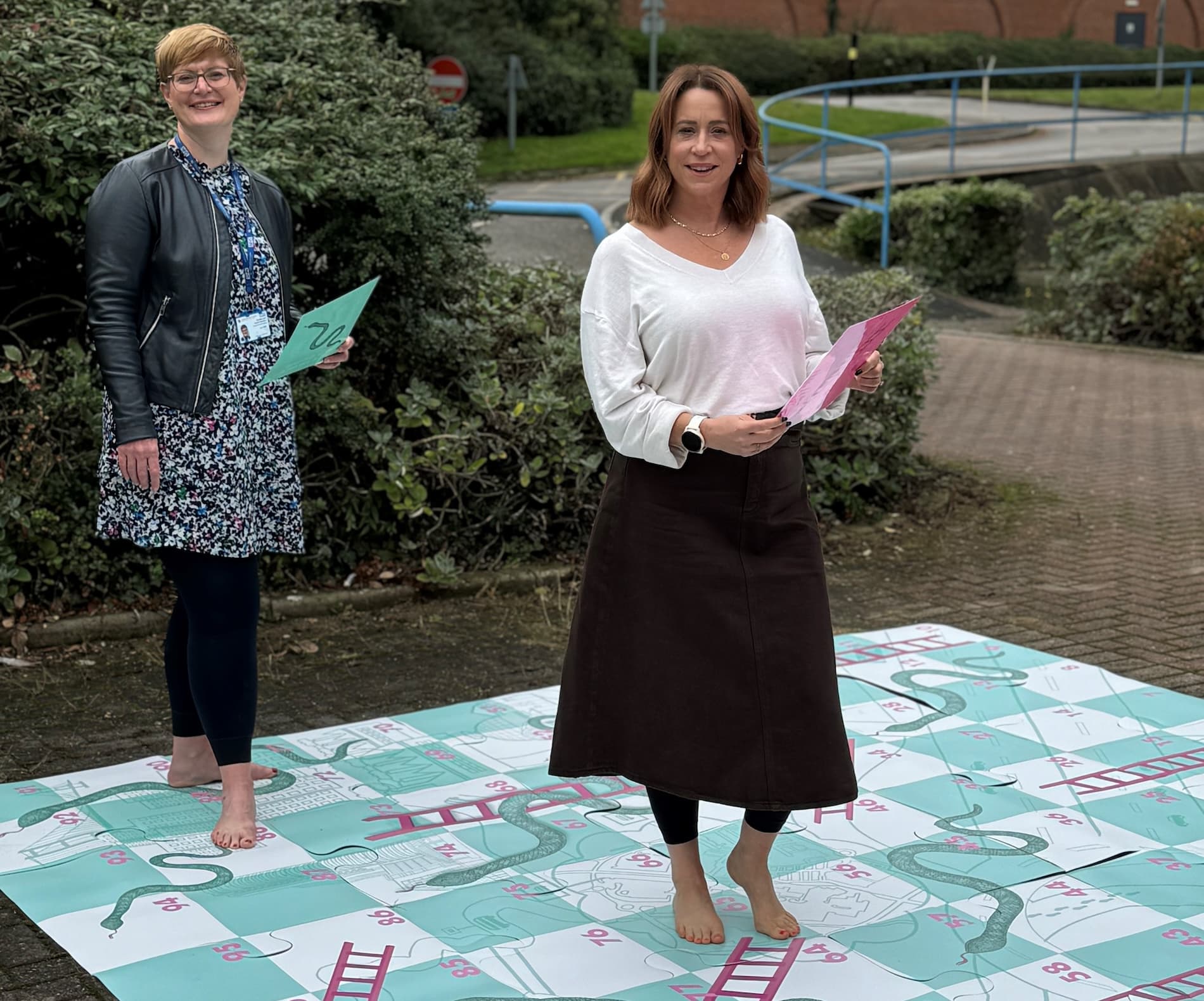 Emily Dunn (PhD Researcher) and Lucy Turner (Managing Director of Humber and North Yorkhshire Cancer Alliance)