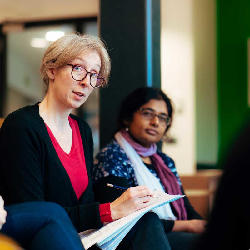 Members of the CATALYST team in discussion