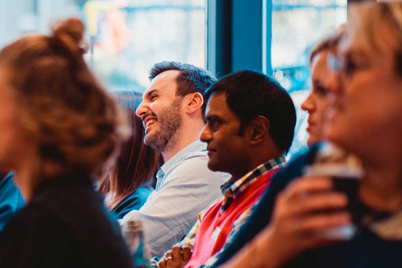 Students in a seminar on the Health Professions Education programme