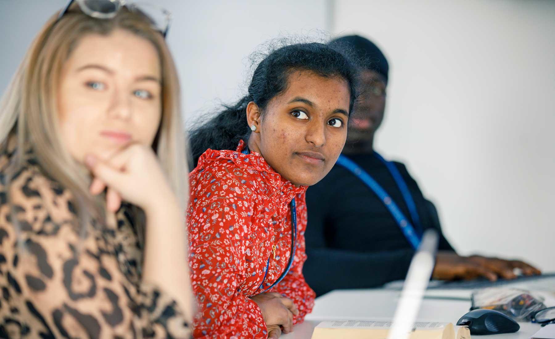 Students in a PBL group session