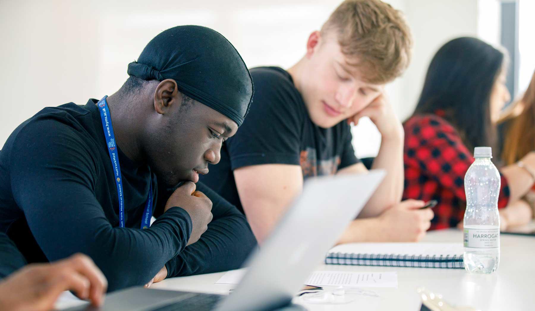 Students in a PBL group session