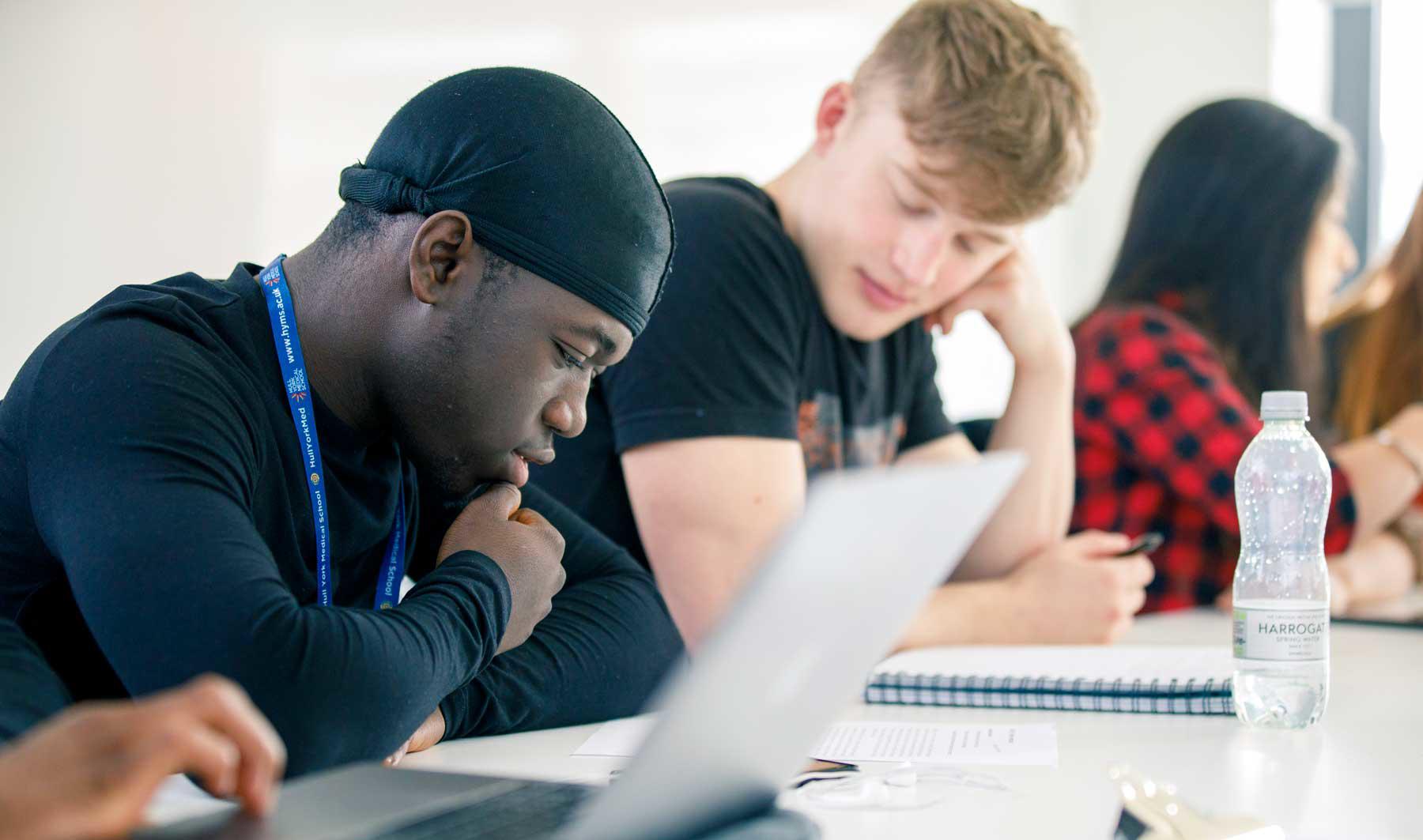 Students in a PBL group session