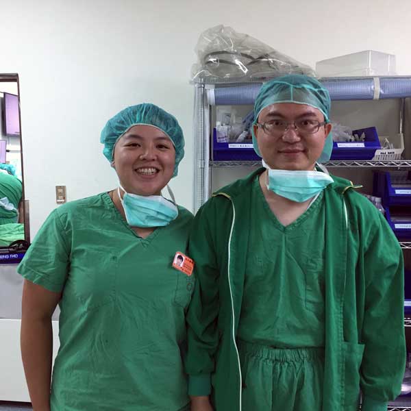 Students on their elective