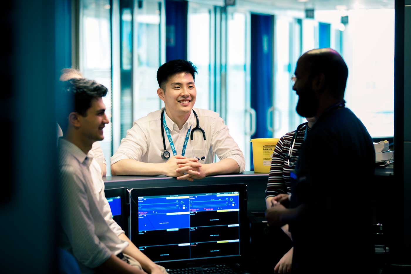 Students on clinical placement in ED at Hull Royal Infirmary