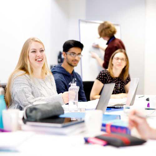 Students in a problem based learning session