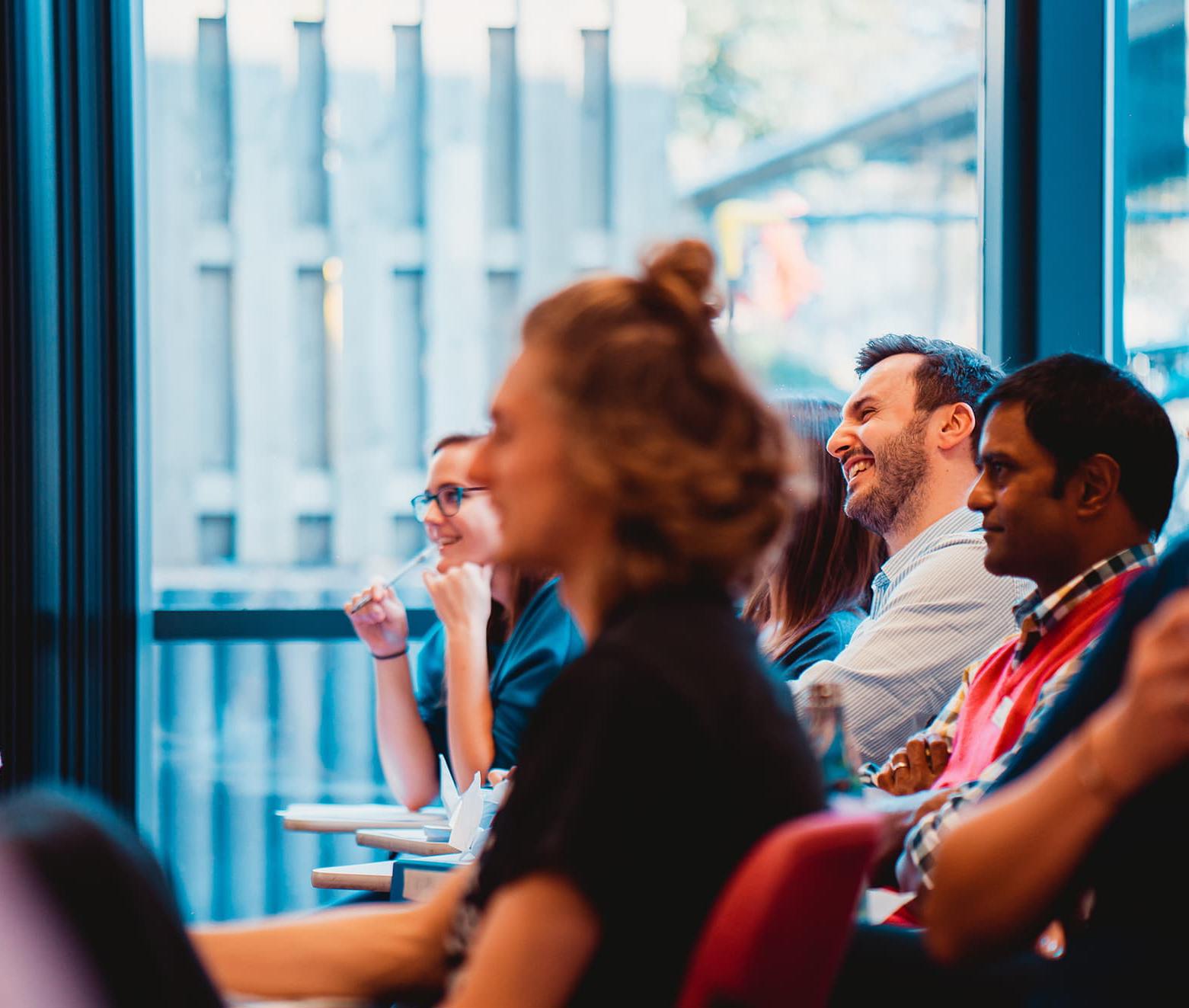 Health Professions Education students at at a study day
