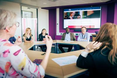 Members of the Academy of Primary Care in a meeting