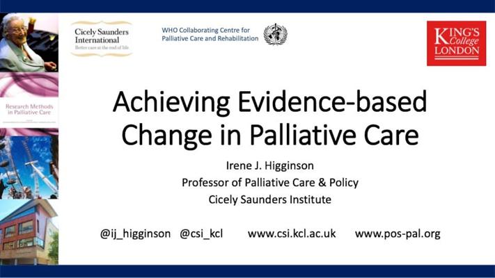 Achieving Evidence-based Change in Palliative Care