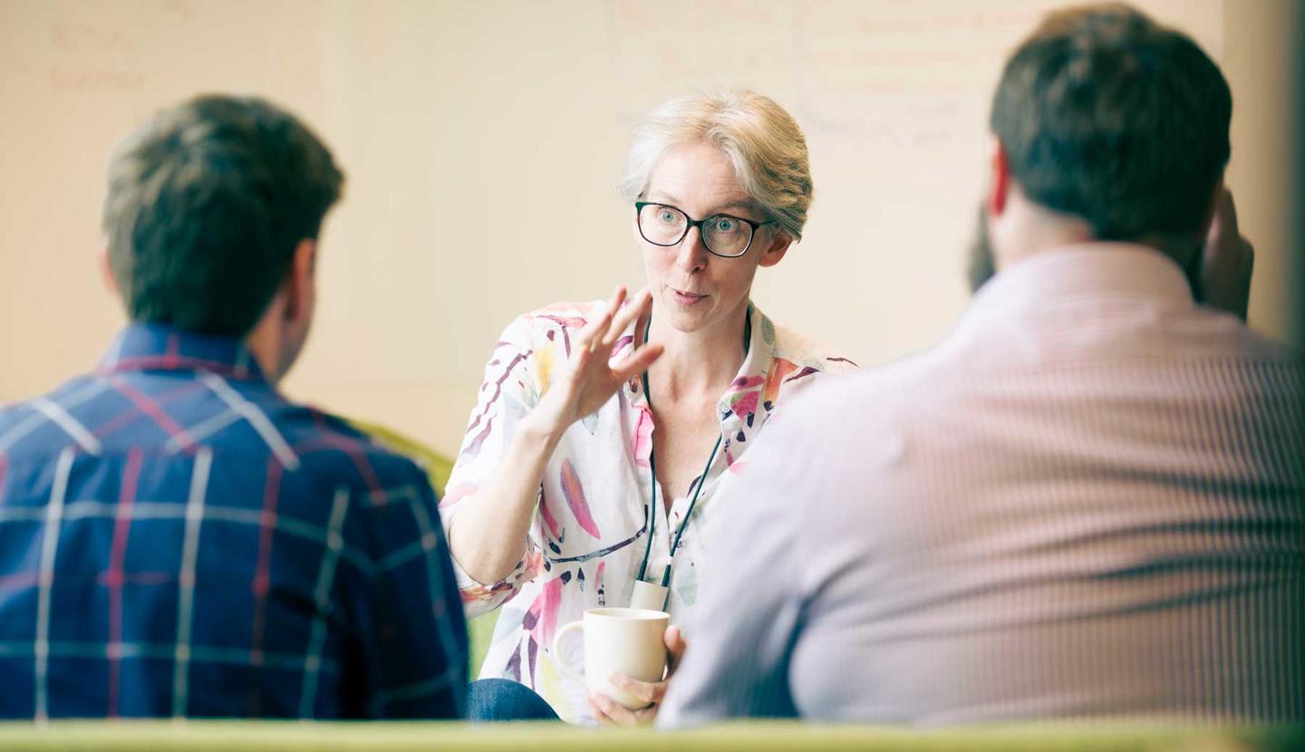 Three researchers in the Academy of Primary Care in conversation